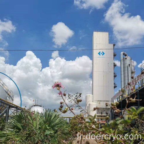 Plante génératrice d&#39;oxygène de l&#39;unité de séparation d&#39;air liquide cryogénique